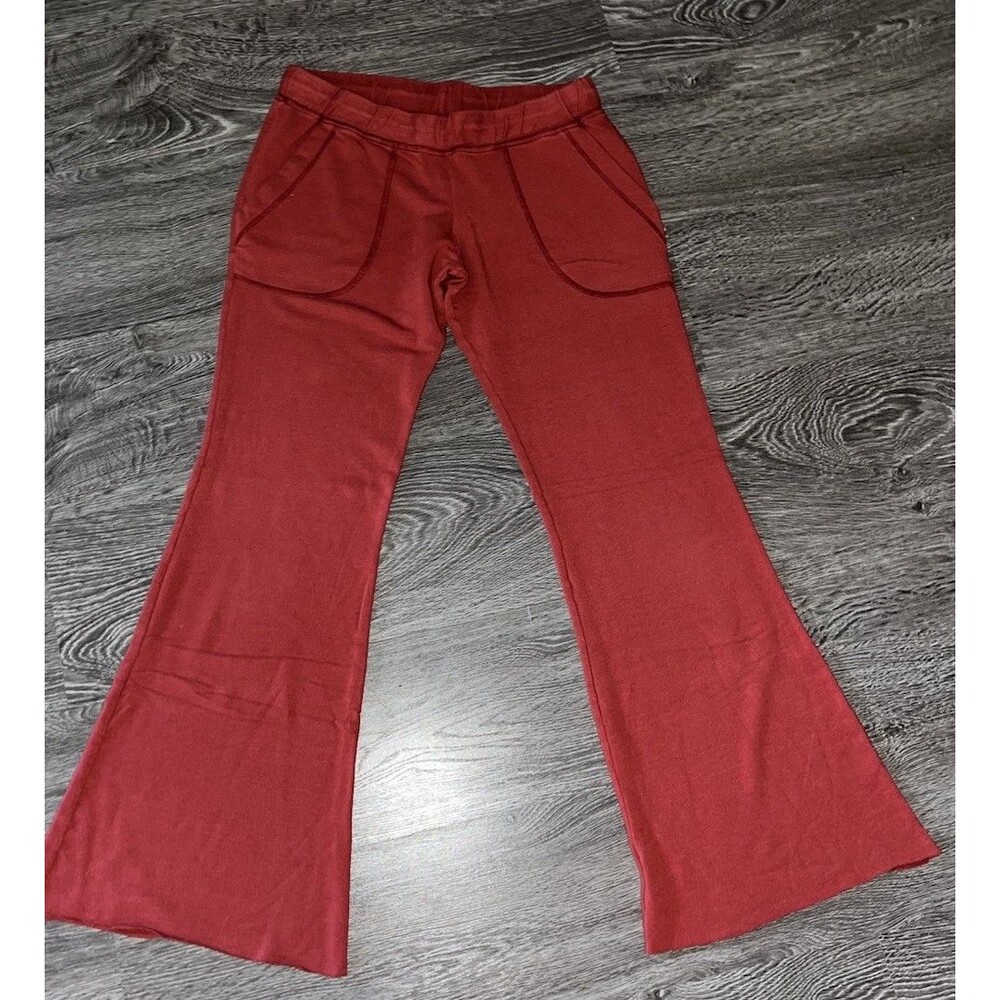 Michael Lauren Mabel Brick Red Pants- Medium Wide Leg Ab - Picture 2 of 5